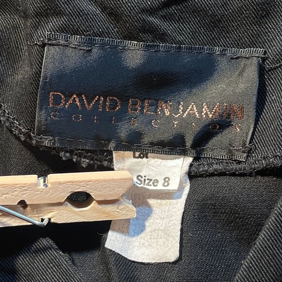 Vintage David Benjamin Sleeveless‎ Button Front Mini Dress Womens 8 90s Y2K Punk - Picture 4 of 8